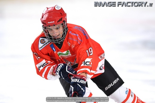 2019-11-16 Valpellice Bulldogs U17-Hockey Asiago 0017 Filippo Sacchetto